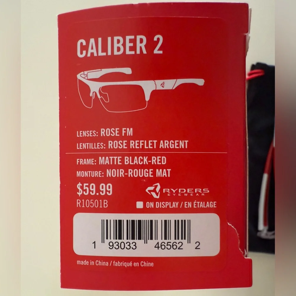 Stylish Red VR Glasses with Black Carrying Pouch